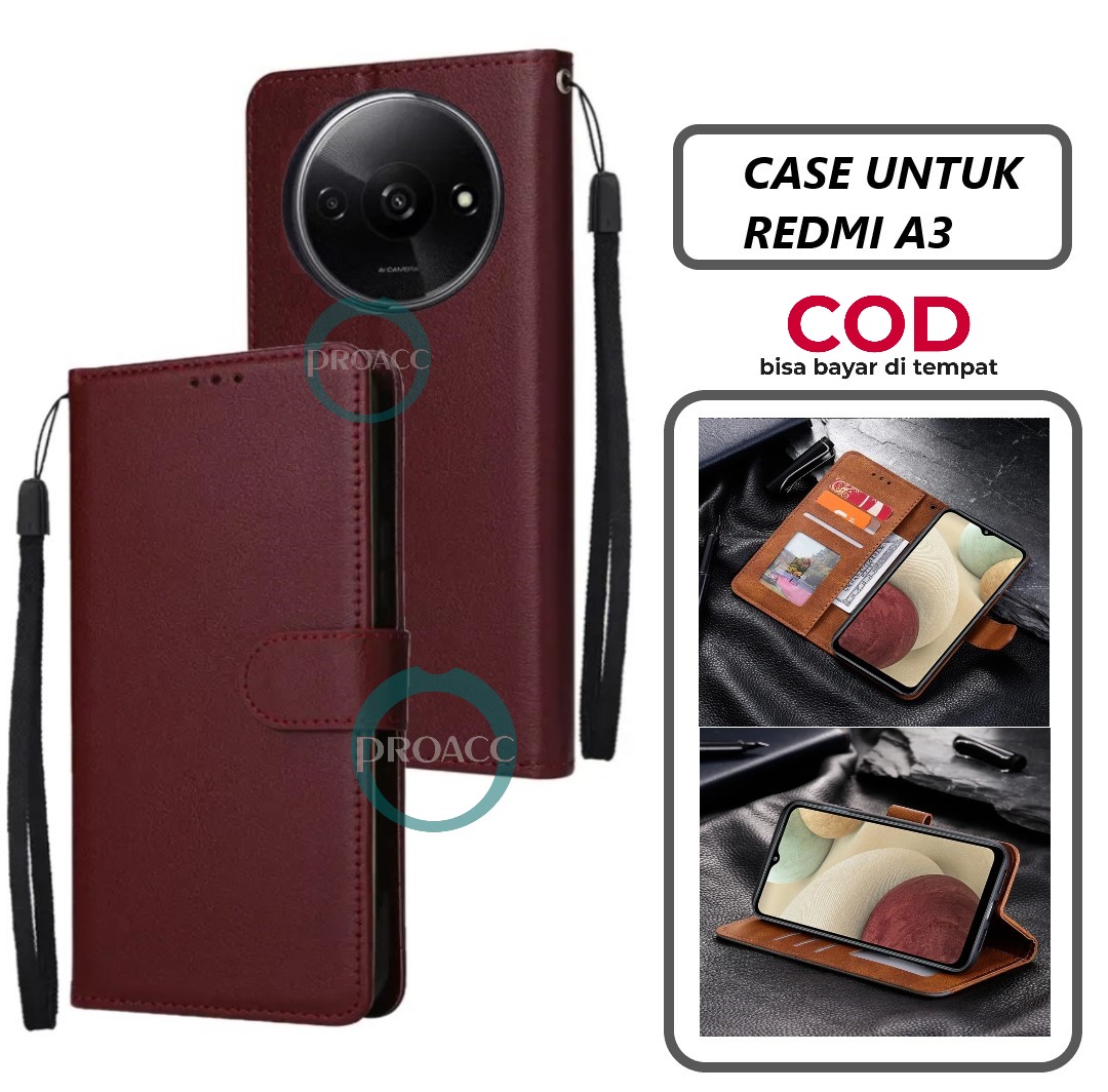 RFID Blocco Cover per Xiaomi Redmi A3, Portabiglietti, Cavalletto