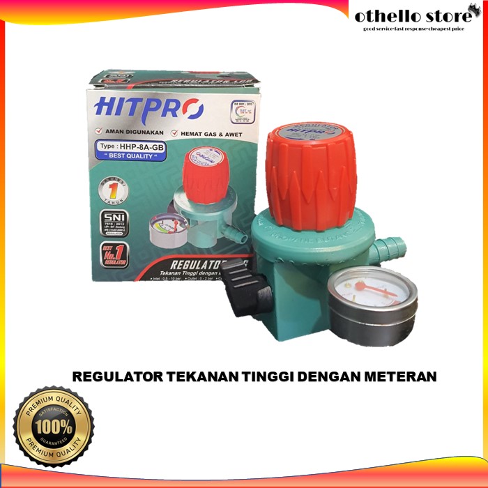REGULATOR GAS LPG TEKANAN TINGGI DENGAN METERAN HITPRO SNI BAGUS