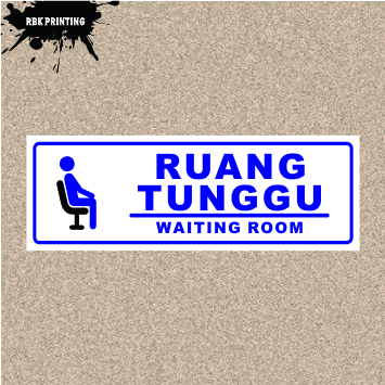 Stiker Klinik Ruang Tunggu Ruang Periksa Harap Tenang L Sticker Waterproof Lazada Indonesia