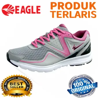 Sepatu Lari Wanita Eagle Erica Running Wanita Best Seller Produk Grey Pink Lazada Indonesia