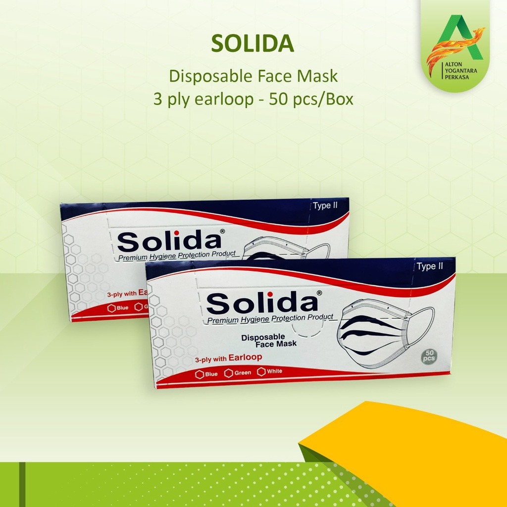 masker solida 3 ply