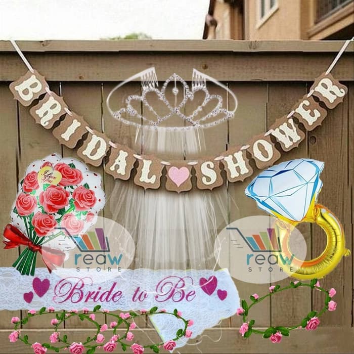 Paket Dekorasi Hiasan Bridal Shower 