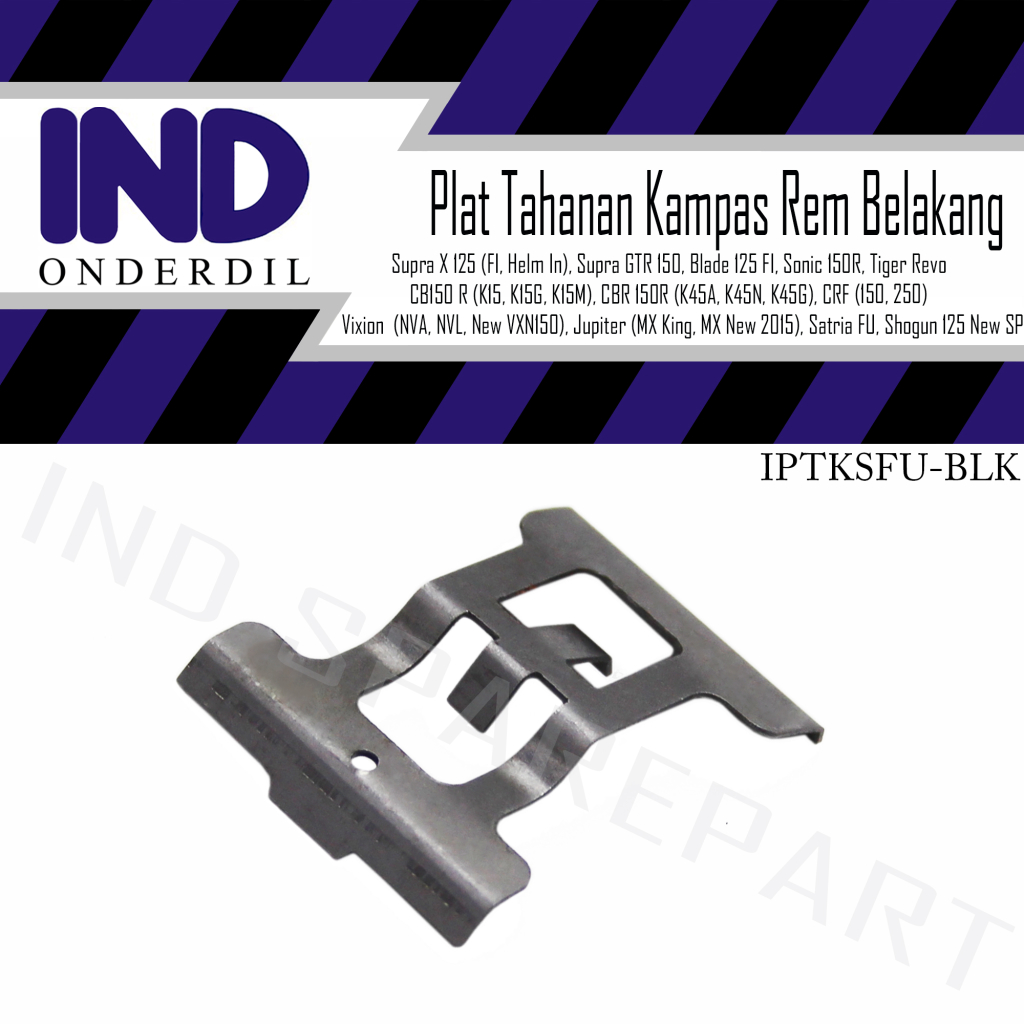 Plat Tahanan Kampas Rem-Dispad-Per-Spring Pad Belakang Supra X 125 FI ...
