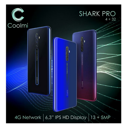 Smartphone Coolmi Shark Pro 4g Lte 6 3 Inch Ram 4gb Rom 32gb Lazada Indonesia