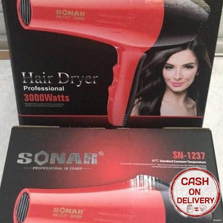Kado Unik-- Hairdryer Sonar SN-1237 / Alat Pengering Rambut / Hairdryer / Pengering Rambut Praktis / Professional Hair Dryer / Hair Blower / Alat Pengering Rambut Berkualitas / Hairdryer Sonar Murah / Kado Ulang Tahun