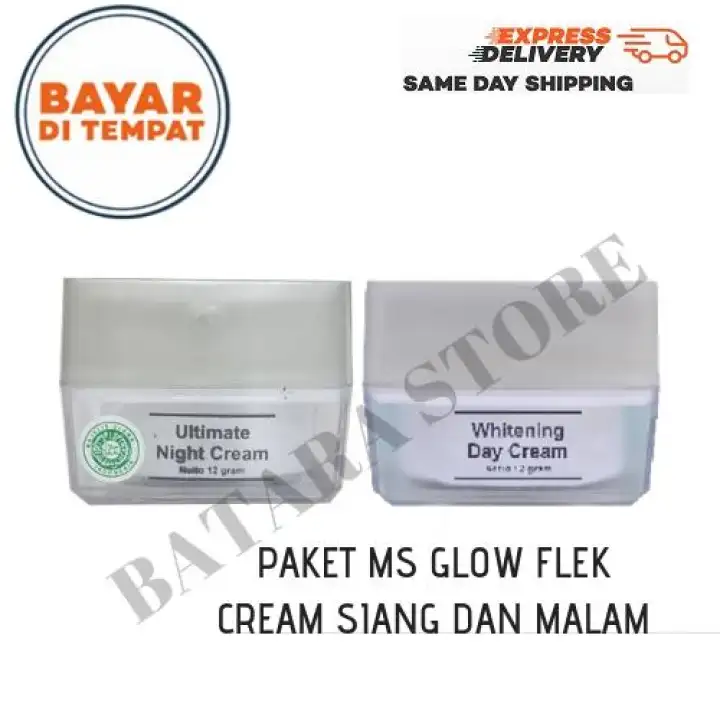 Paket Flek Siang Malam Ms Glow Cream Siang Dan Cream Malam Flek Msglow Whitening Day Cream Ms Glow Night Cream Ultimate Lazada Indonesia