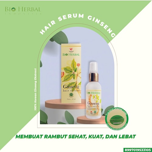 Bio Herbal HAIR SERUM GINSENG Serum Rambut Anti Rontok Lazada Indonesia