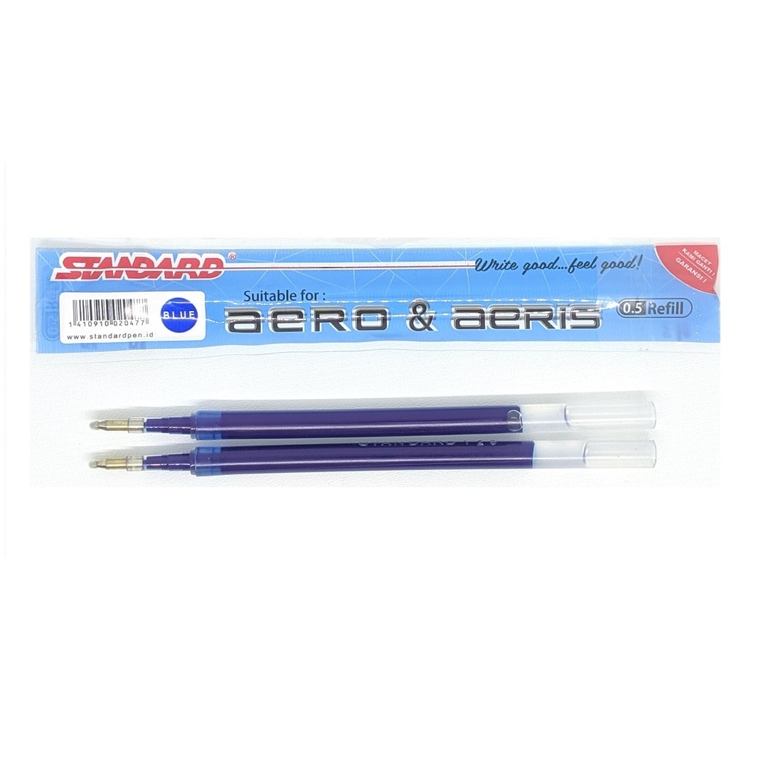 Standard Pen Refill Aero / Aeris 0.5 (Gel) Isi 2 pcs (Refill, Tinta