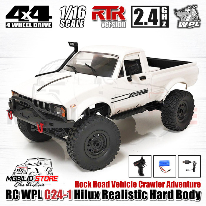 RC Cars New WPL C24-1 White Full Propo RTR Off Road Racing 4WD