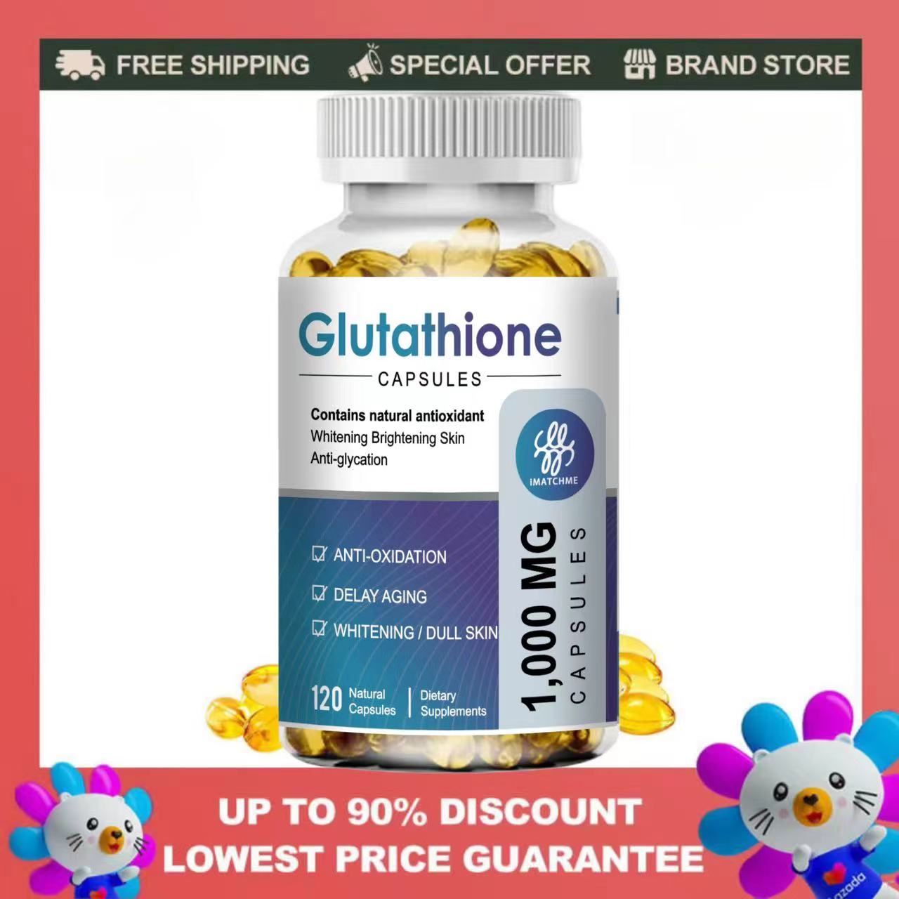 nac glutathione skin whitening Healthvit L-Glutathione 100 mg 60 Capsules