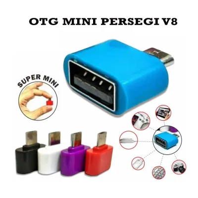 CONNECTOR CONVERTER USB OTG ON THE GO MINI V8 PERSEGI Micro USB Port Konektor Non Kabel
