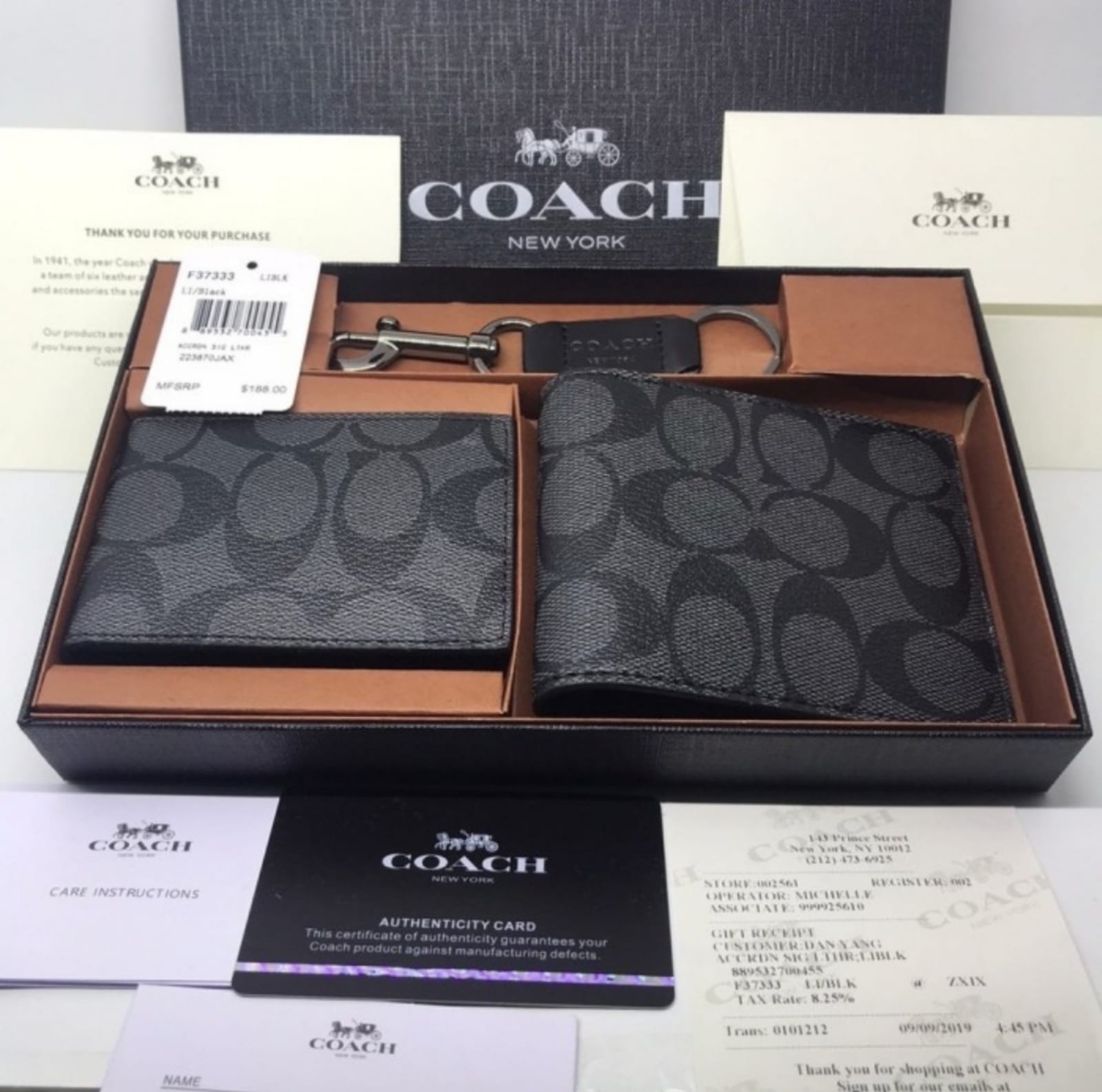 Coach 74993 Coach Wallet Man Black | Lazada Indonesia