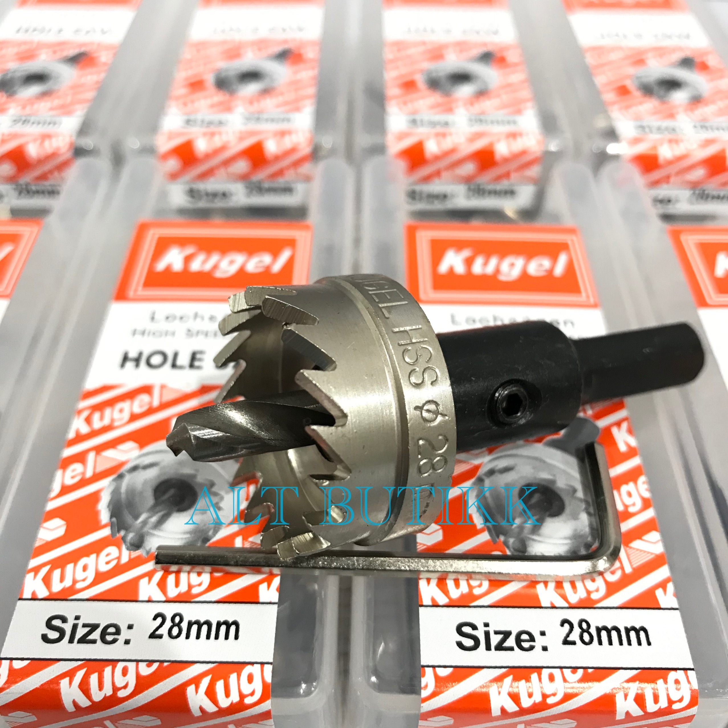 KUGEL HOLE SAW BESI H.S.S 28 mm MATA BOR BESI HSS ORIGINAL