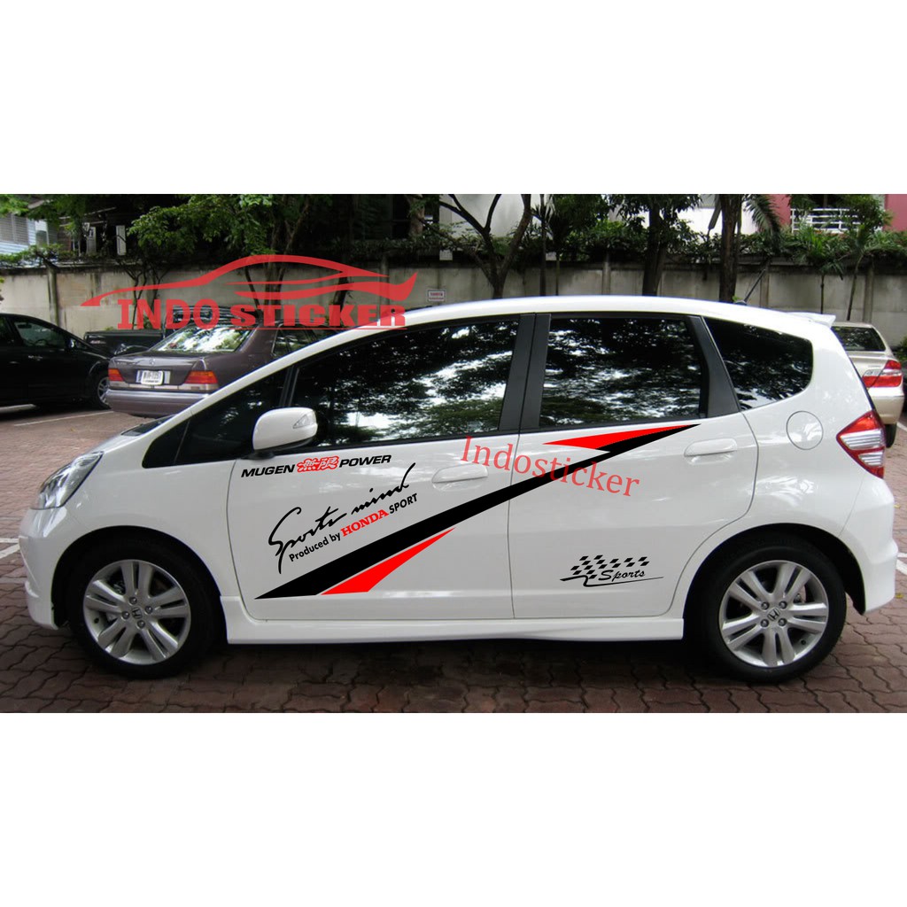 Promo Stiker Mobil Honda Jazz Cutting Stiker List Stripe Honda Jazz Brio Lazada Indonesia