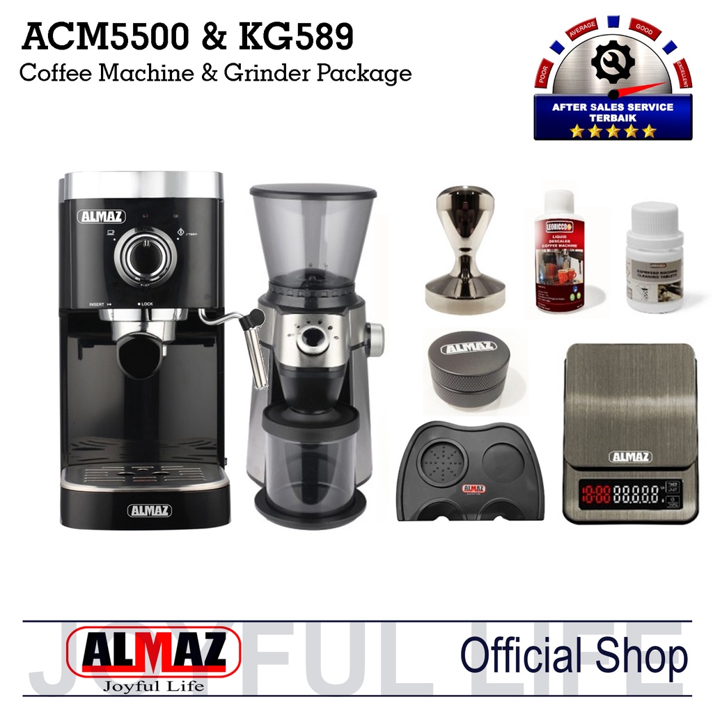 Almaz Bundling Coffee Maker Almaz ACM5500 Coffee Grinder KG589
