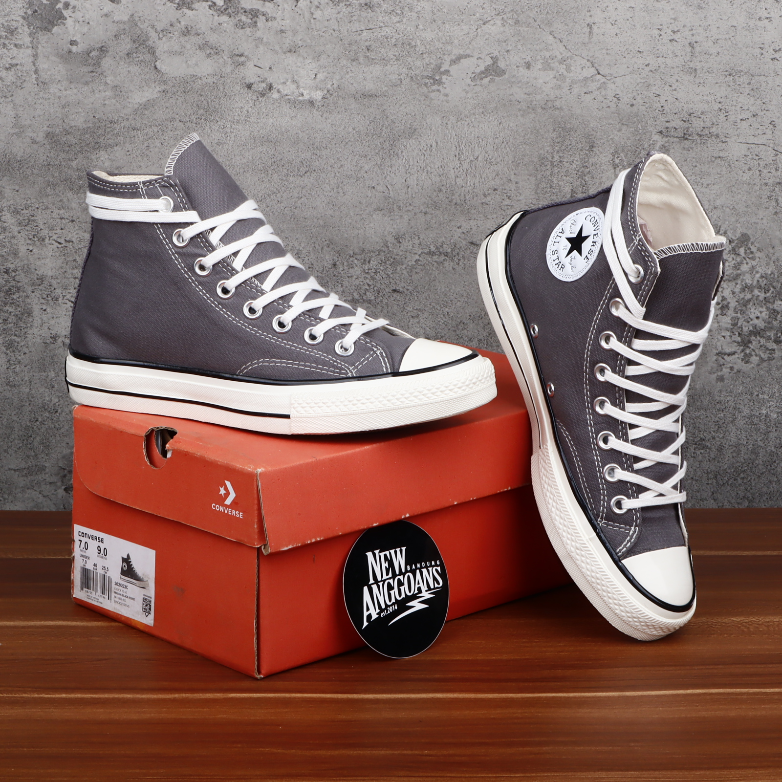Jual Sepatu Converse Grey Hight Terbaru 