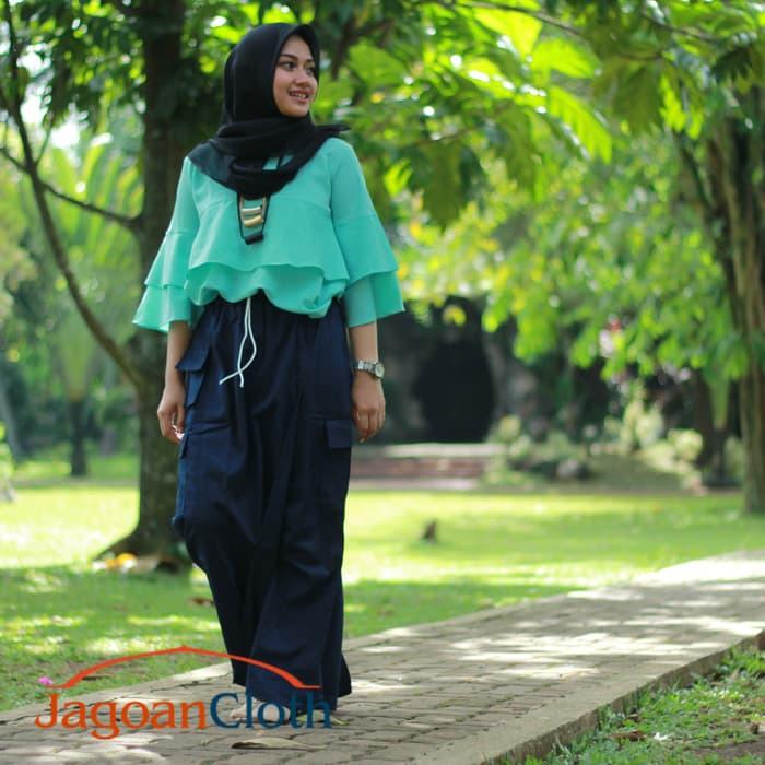 BAWAHAN Rok-Celana-Muslimah / Rok Celana / Rok Muslimah Bahan Drill / DZA Laris Fashion