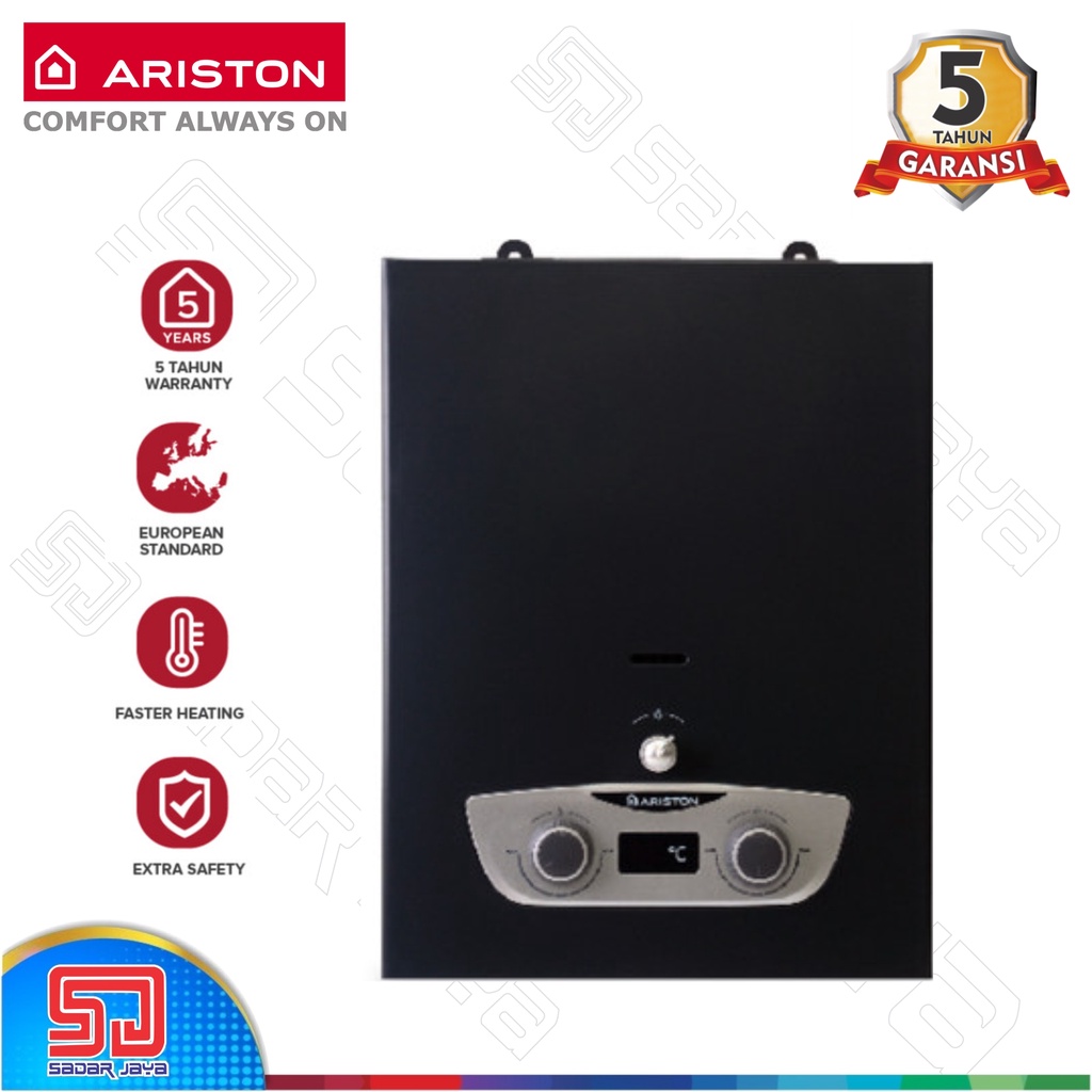 Ariston Fast R LUX 5 liter/menit Instan Gas Water Heater Instan Pemanas Air  LPG | Lazada Indonesia
