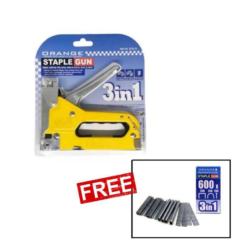 Alat Staples Tembak Jok Kulit Motor Stapler Kayu Staples Kardus Guntacker Staples Tembak