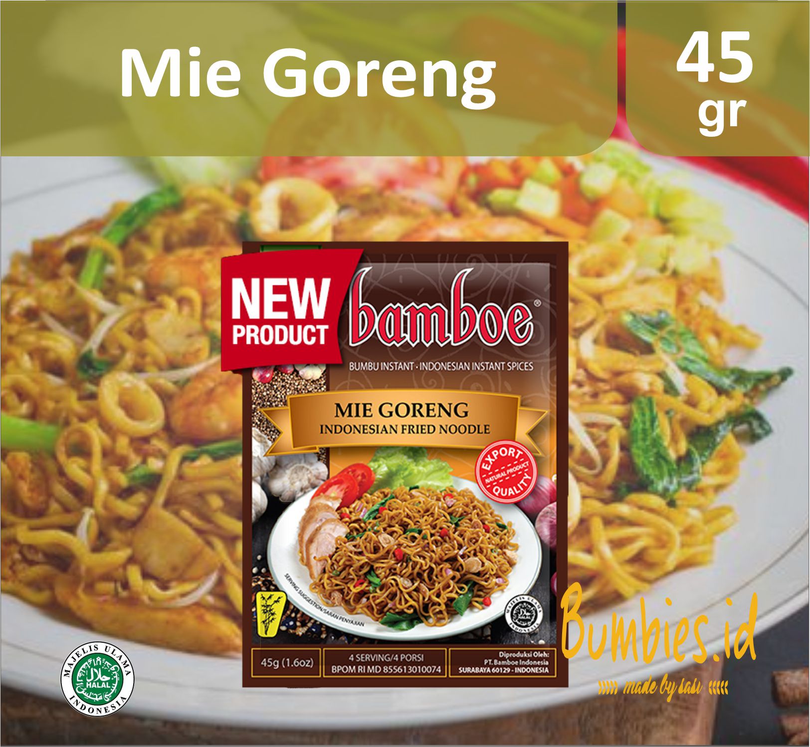 Bumbu Bamboe Mie Goreng Spice Mix For Indonesian Fried Noodle Bumbu