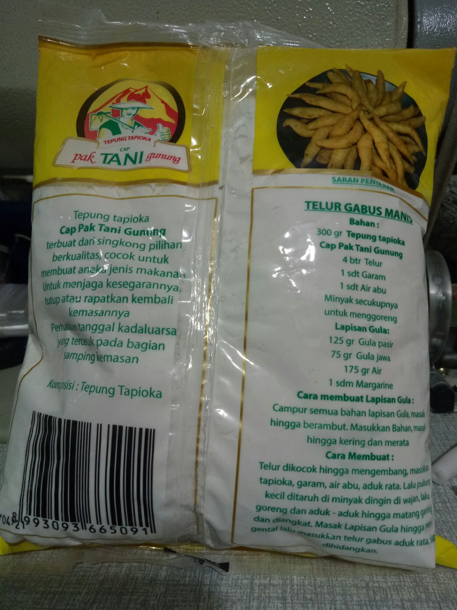 Sagu Tani Kuning 500gr Nama Yang Dikenal Di Sumatera Tepung Tapioka Cap Pak Tani Gunung Isi 500gr Lazada Indonesia