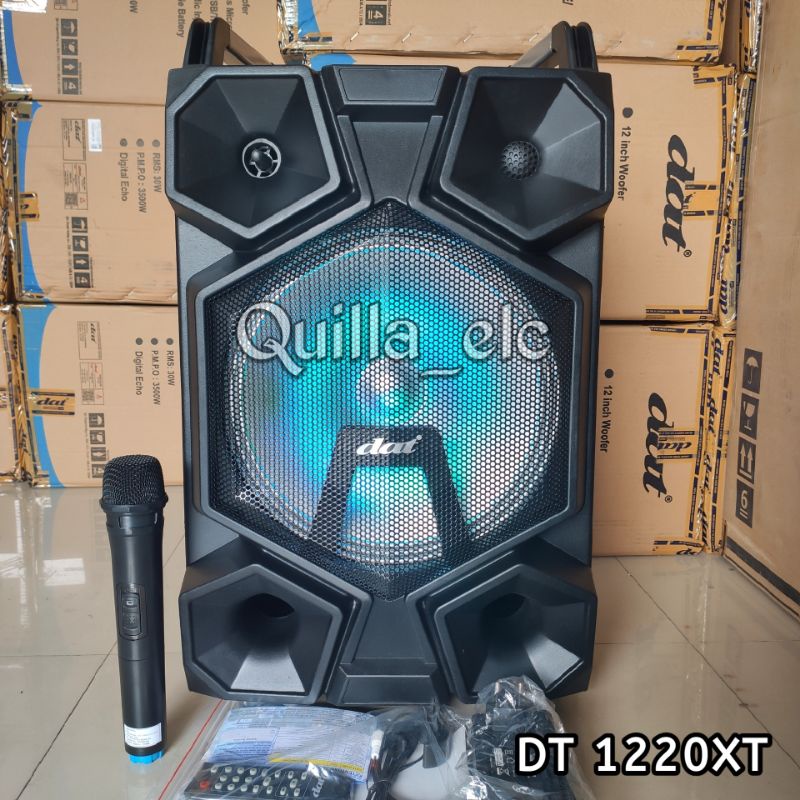 Speaker Portable 12 inch DAT DT 1220XT Original Bluetooth Lazada
