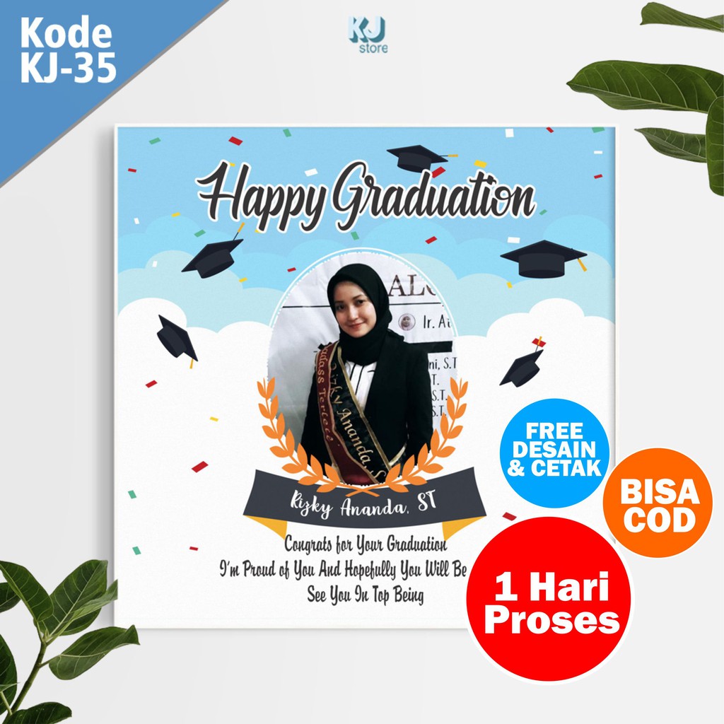 Cetak Pajangan Hiasan Dinding Kado Wisuda Pernikahan Ulang Tahun Happy Graduation Wedding Birthday Bisa Request Frame Foto Lukisan Untuk Teman Sahabat Pacar Lazada Indonesia