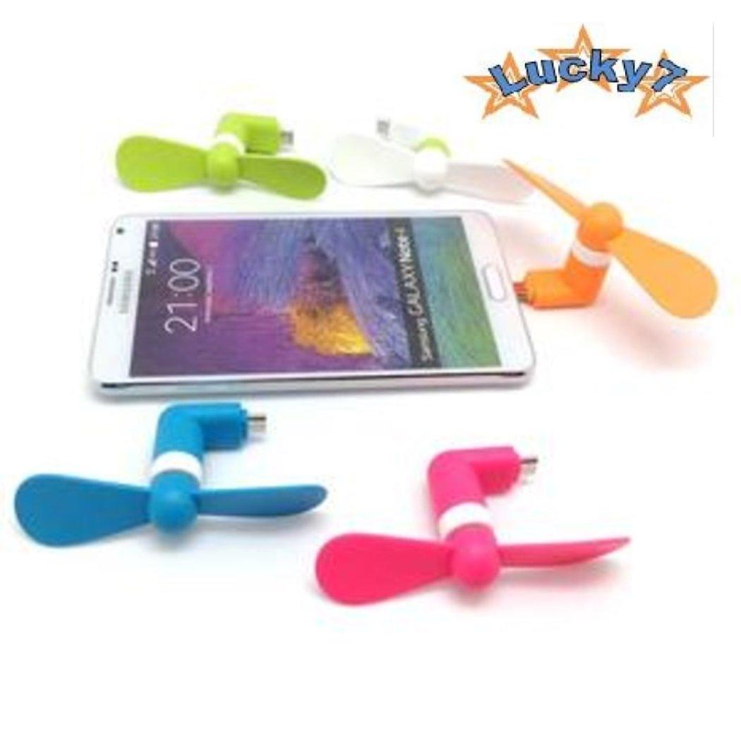 Kipas Angin Mini Fan OTG USB Flexible LUCKY7 - Kipas Angin Android OTG Portable Random Color 1Pcs