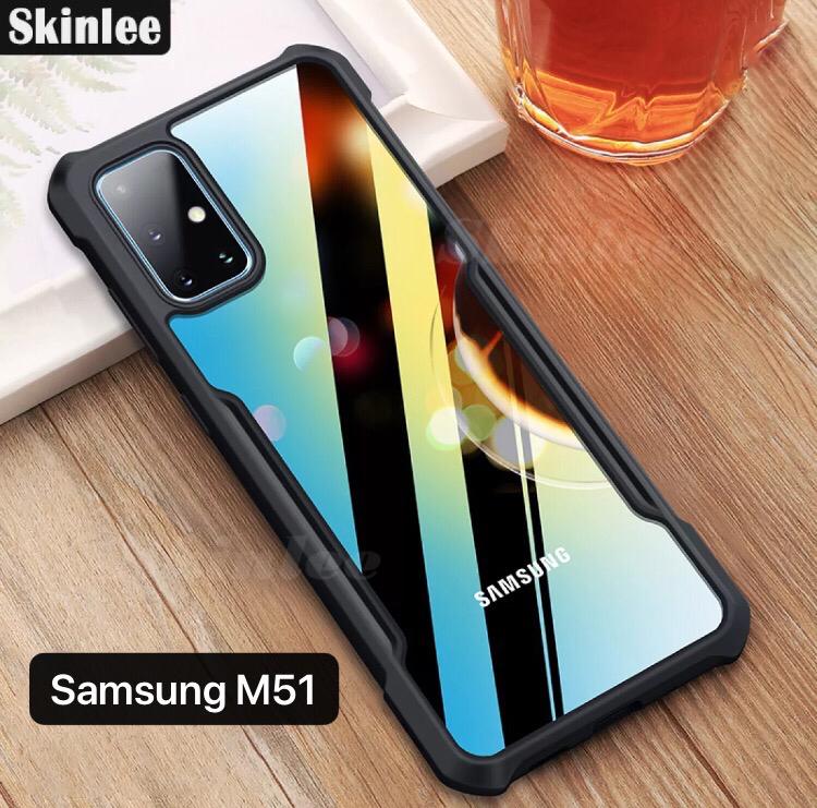 Case Samsung M51 Clear Ring Cover Casing Handphone Silikon Soft