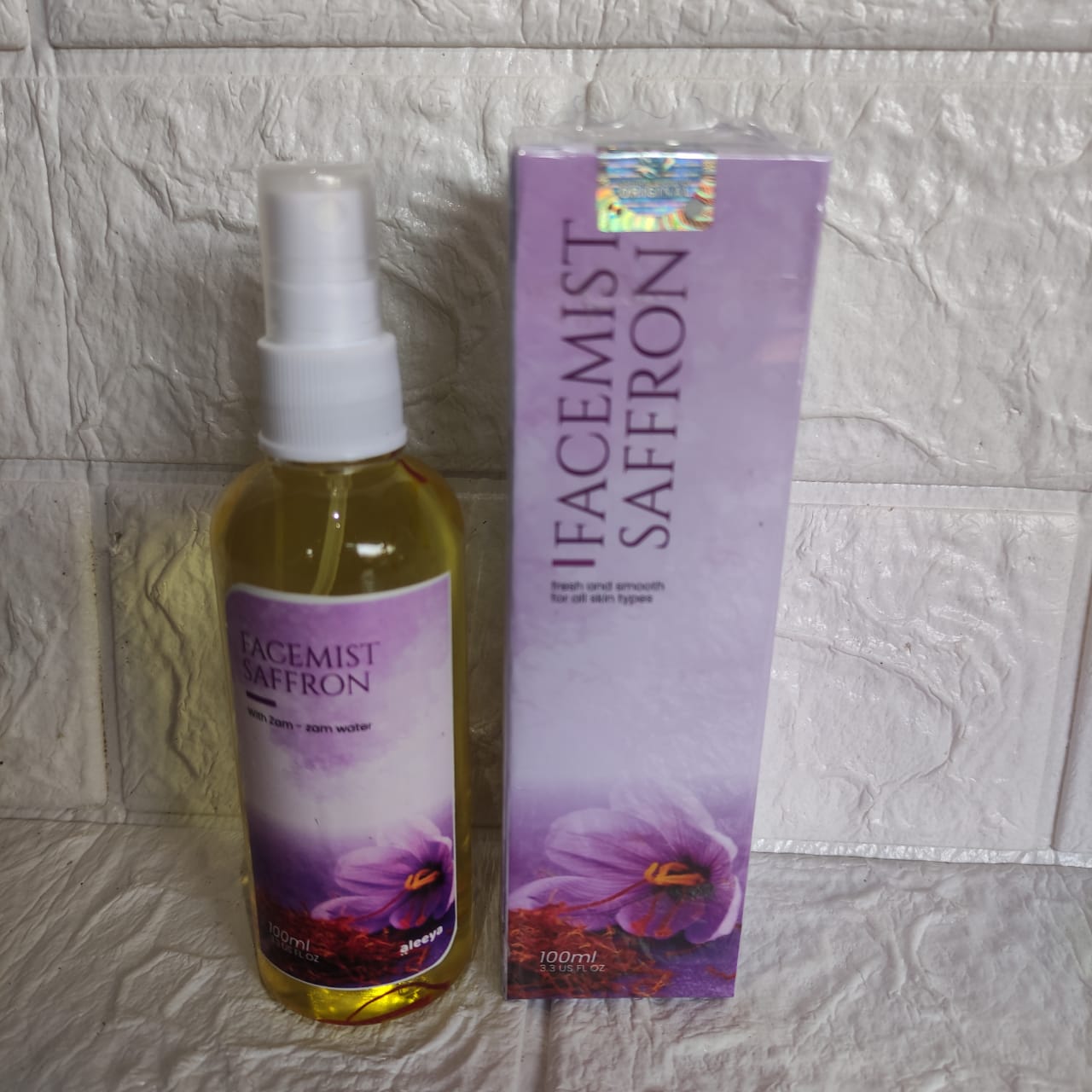 Face mist Saffron dengan air Zam Zam BERHOLOGRAM ORIGINAL 100 ML
