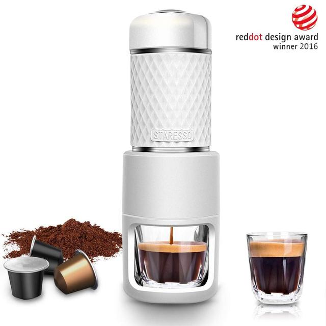 Staresso SP-200 Black White Manual Handy Espresso Coffee Maker SP200 ...