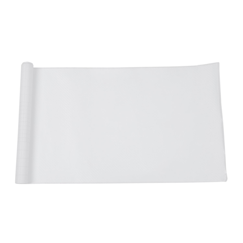 DIY 30x127 3D Carbon Fiber Decal Vinyl Film Wrap Roll Adhesive Car Sticker Sheet White