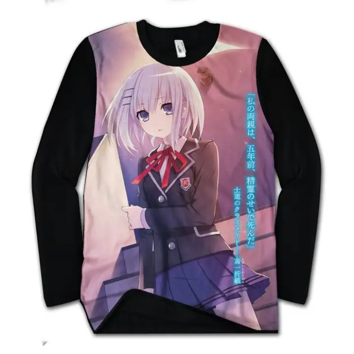 Promo Long Sleeve 3d Anime Origami Tobichi Date A Life Size S Xxxxxl Lazada Indonesia