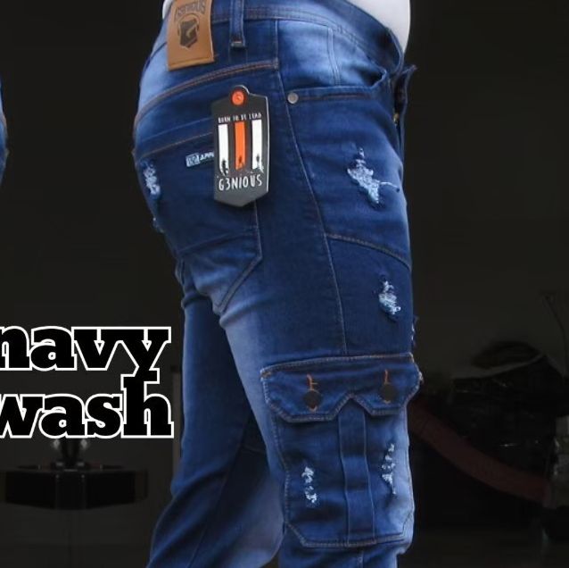 Celana Jeans Panjang/Celana Cargo Jeans 