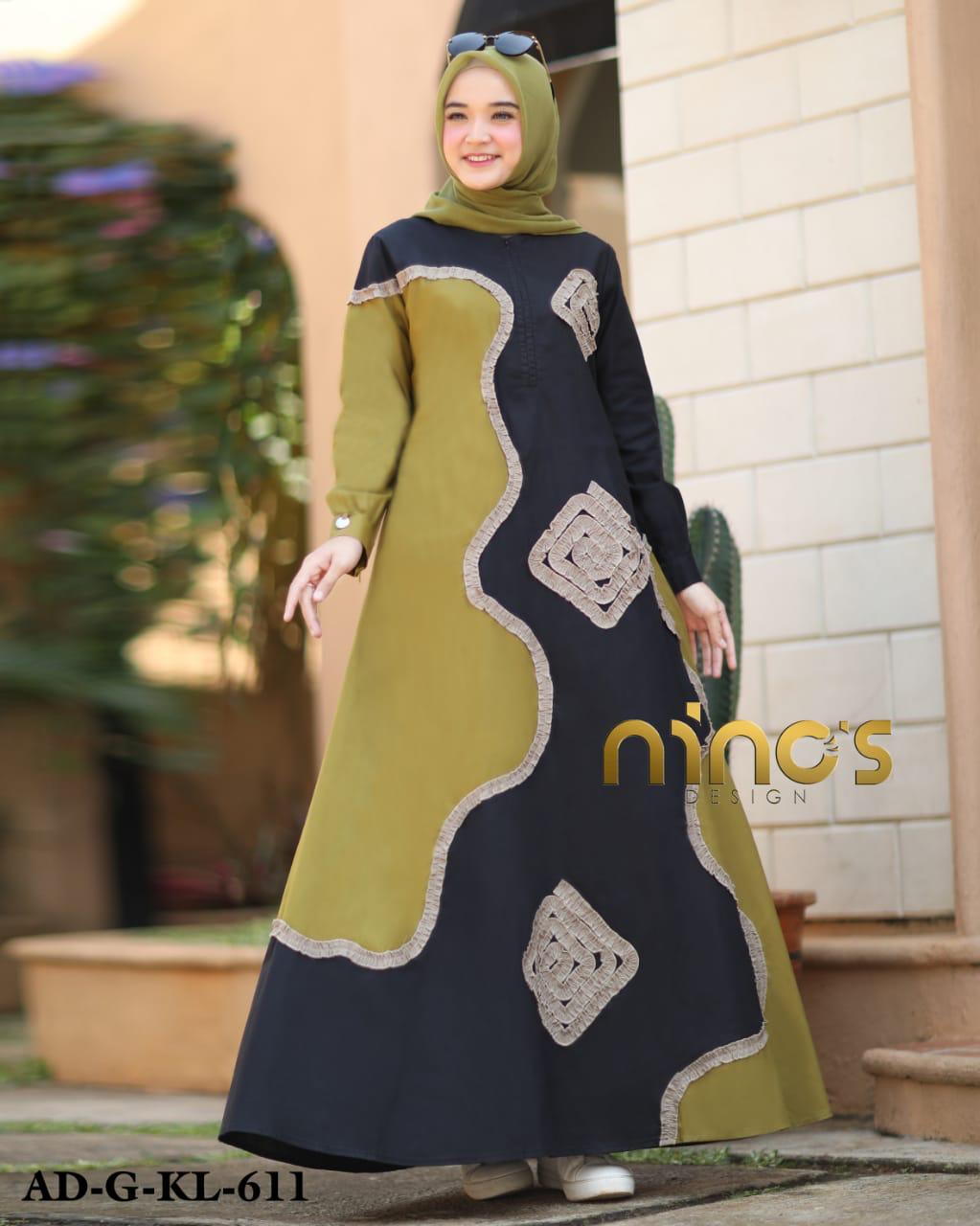 Cod Gamis Ninos Design Original Terbaru Gamis Wanita Modern Terbaru Allsize By Ninos Design Lazada Indonesia