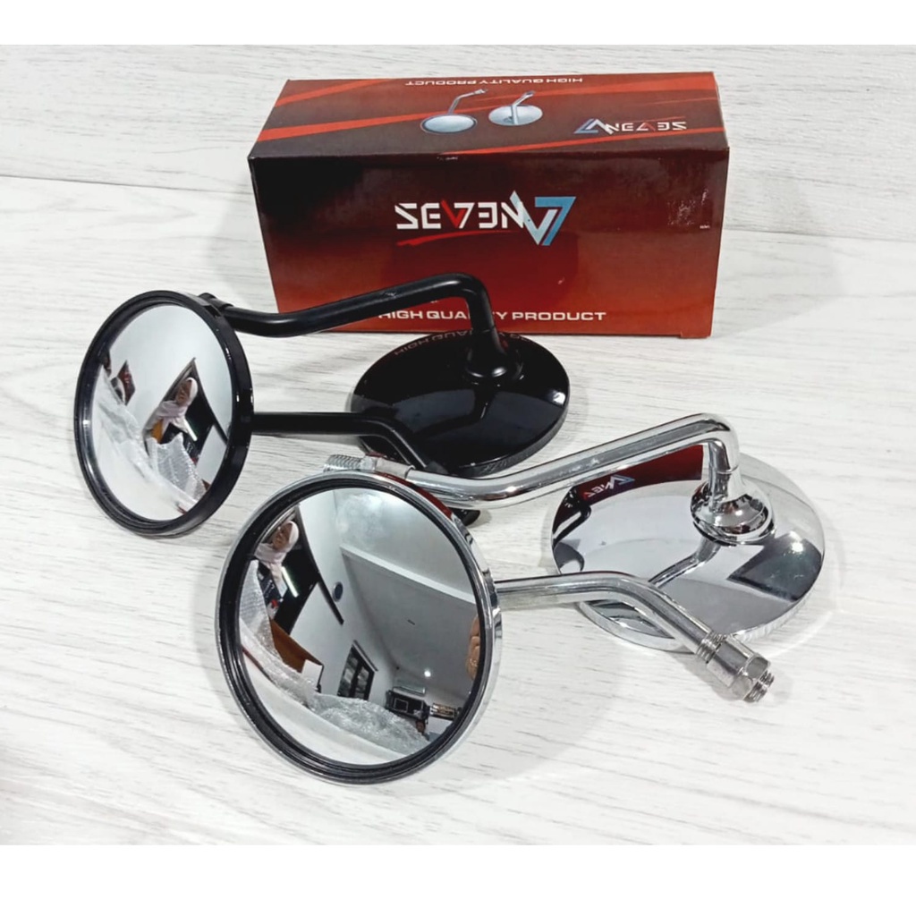 SPION YAMAHA HITAM HONDA BULAT HONDA CROME RETRO KAWASAKI VESPA KACA