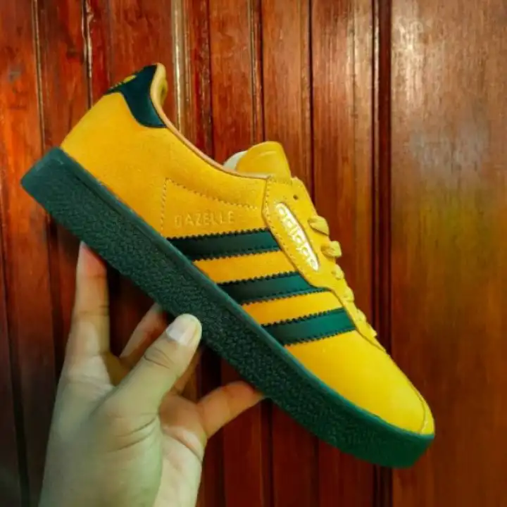 adidas yellow black gazelle