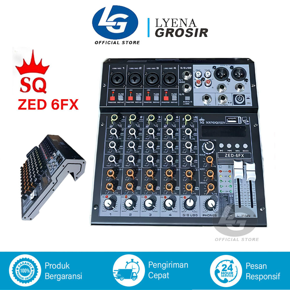 MIXER SOUNDQUEEN ZED 8 FX 8CH MIXER SOUND QUEEN 99DSP Mixer Audio