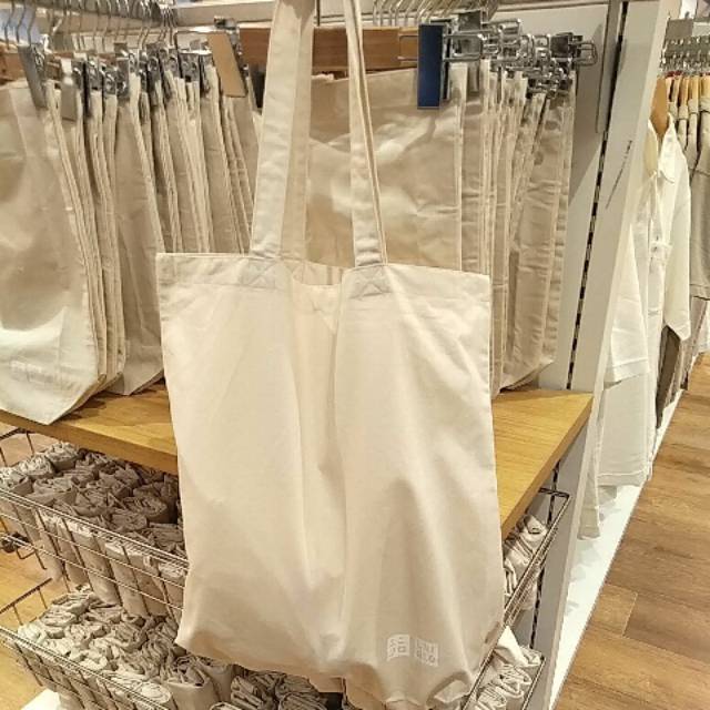 Canvas tote bag uniqlo hot sale