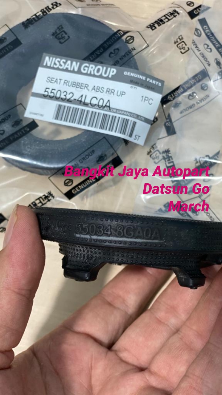 KARET TATAKAN PER KEONG BELAKANG ATAS DATSUN GO NISSAN MARCH ORIGINAL ...