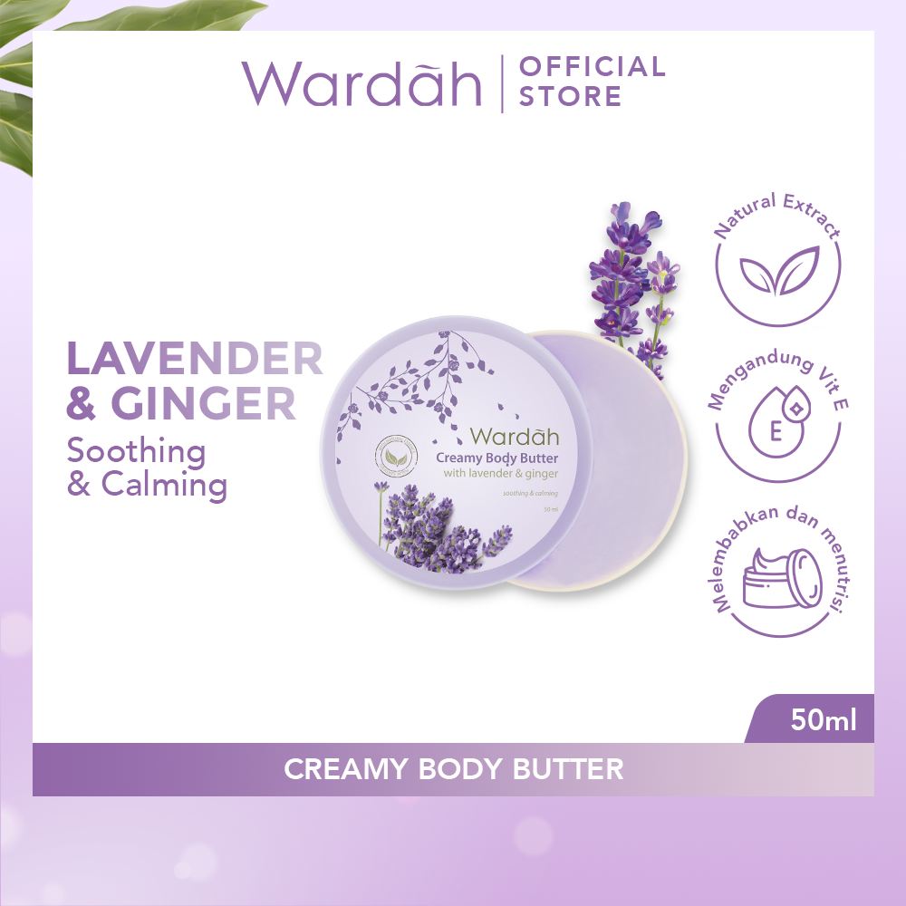 Wardah Creamy Body Butter 50 ml Membantu melembabkan dan melembutkan