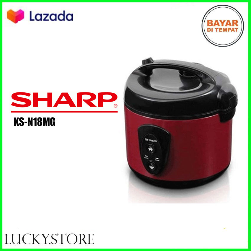Sharp Rice Cooker KSN18MGSL (merah) 3in1 1,8 liter GARANSI RESMI