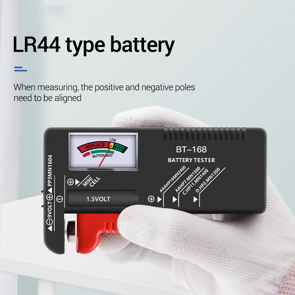 【ready in stock/on sale】BT168 Universal Digital Battery Capacity Tester LCD For 9V 1.5V AA AAA Cell C D Batteries