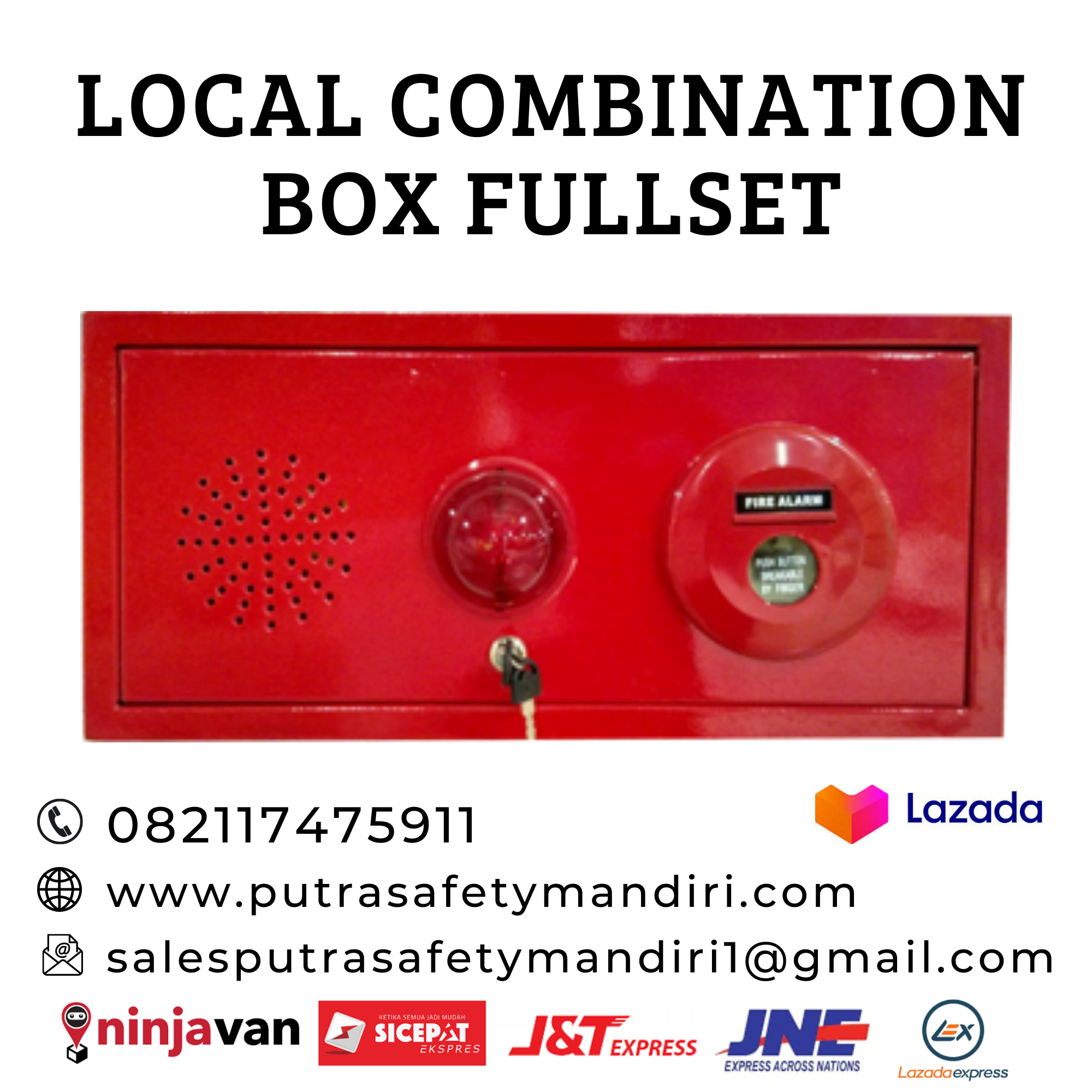 LOCAL COMBINATION BOX TEMPAT ALARM INDIKASI KEBAKARAN GEDUNG 25X50X10