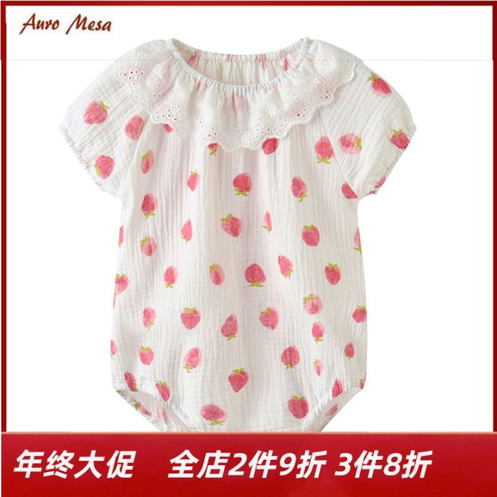 strawberry romper womens