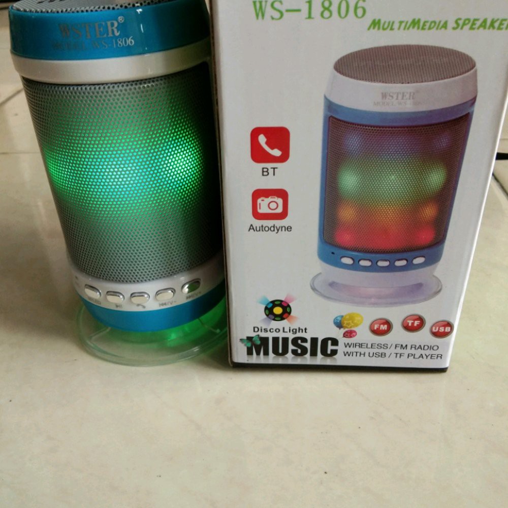 SPEAKER WS-1806 Super Bass Bluetooth 