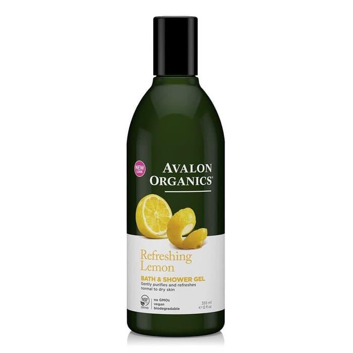 PROMO Lemon Refreshing Organic Bath Shower Gel, Avalon Organics - gDuQSxwG