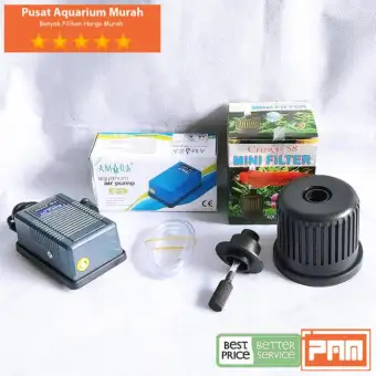 Paket Murah Filter Aquarium Mini Filter Crown Amara Q3 333 222