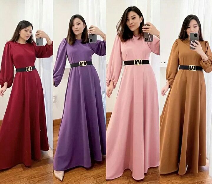 [Bisa COD] Ebby fashion Dress Tiara//Gamis dewasa terbaru 2023 kekinian ...