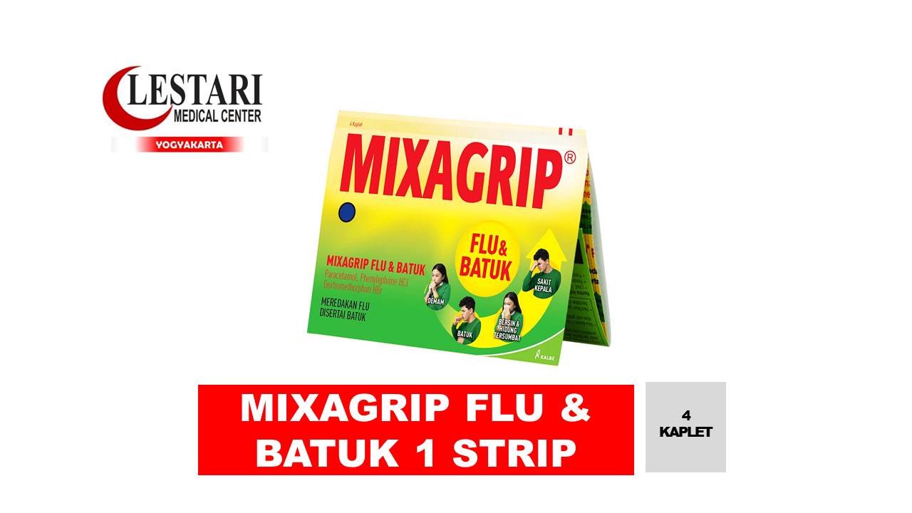 Mixagrip Flu dan Batuk [ Strip / 4 Kaplet ] | Lazada Indonesia